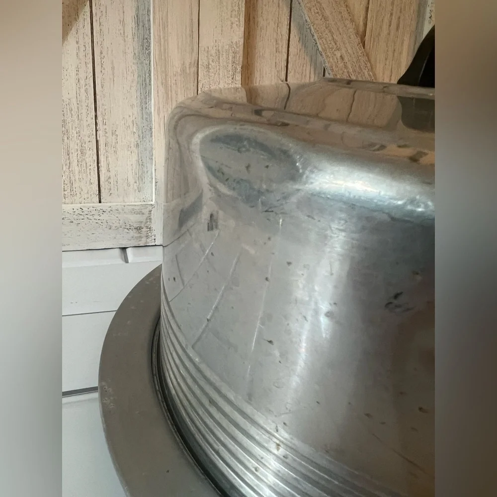 Vintage Classic Silver Cake Dome with Handle